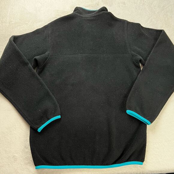 Patagonia Synchilla Black Teal Snap-T Pullover Fleece Women's Size X-Small - Picture 2 of 7